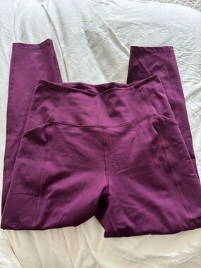 girlfriend collective Plum High-Rise Leggings large